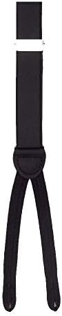 Trafalgar Charles Black Solid Silk Brace