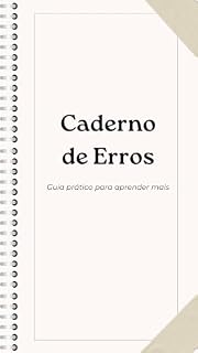 Livro Caderno de Erros: Guia Prático para Aprender Mais