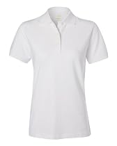 Izod 13Z0063 WoMen's Original Silk-Wash Piqu&eacute; Polo - White - S