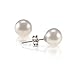 PAVOI Handpicked AAA+ Sterling Silver Round Stud Freshwater Cultured Pearl Earrings