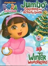 Paperback Dora's Winter Wonderland Jumbo Coloring & Activity Book