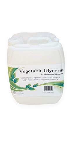 Vegetable Glycerin 99.8% Pure USP - 5 Gallons Food Grade All Natural Premium Quality and Made in The USA Vegetable Glycerin 99.8% Pure USP - 5 Gallons Food Grade All Natural Premium Quality and Made in The USA