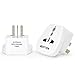 [2 Pack] BESTTEN Travel Adapter for China, Australia, New Zealand, Argentina (See List), Type I, 3-Pin Grounded Plug and 3-Prong Tamper-Resistant Socket