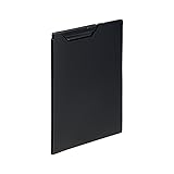 Lihit Lab F5902 Noir Clip File, A5, Black