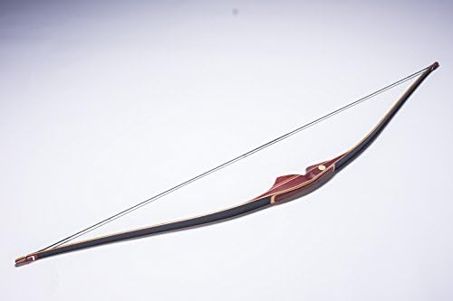 AC Archery Wholesale Handmade Laminated Traditional American longbow Hunting Recurve bow (Red, 55lbs)