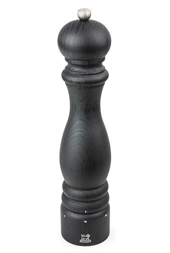 PEUGEOT - Paris uSelect 30 cm Salt Mill - 6 Predefined Grind Settings - Powdered Salt Innovation, Zirlion Mechanism - PEFC-Certified Wood - Made in France - Graphite Finish