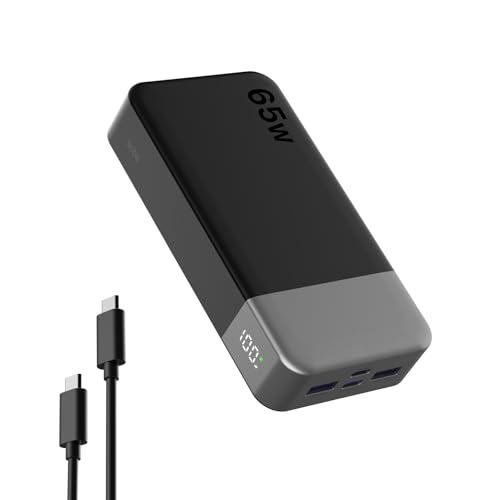 NOBIS Powerbank 20000mAh, 65W Schnellladung Power Bank