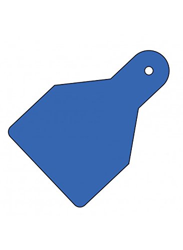 Caledonia Signs 55157 Plain Id Wide Flag Tags, 100 mm x 65 mm, Blue, 100 mm x 65 mm (Pack of 20)