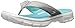 Skechers Women's Go Walk 3 Pizzaz Flip Flop, Gray/Aqua, 8 M US