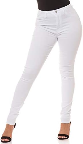 Aphrodite High Waisted Jeans for Women - High Rise Waist Skinny Slim Fit Stretch Casual Basic Solid Pants with Pockets