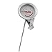 Stainless Steel Deep Fry Thermometer with Clip, Large Dial Face Bold Numbers Red Indicator 12 Inch Long Stem Probe for Deep Oil Frying Pot Pan