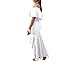Women's Sexy Off Shoulder Ruffle Stretchy Party Mermaid Elegant Midi Long Maxi Dress