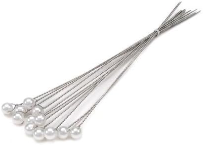 Bulk Buy: Darice DIY Crafts Victoria Lynn Bouquet Accents 10mm Pearls with Wire Stems (3-Pack) VL3040