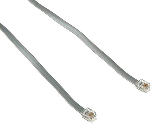 Monoprice 100938RJ12 6P6C Straight Landline Telephone Cable, 7-Feet for Data