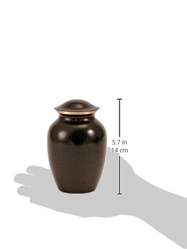 Near & Dear Pet Memorials MAUS Earth Tone Pet Cremation Urn, 40 Cubic Inch, Brown