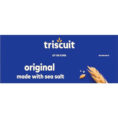 TRISCUIT ORIGINAL WHOLE GRAIN WHEAT CRACKERS, VEGAN CRACKERS, HEALTHY SNACKS, LUNCH SNACKS, PARTY SIZE, 17 OZ