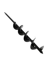 7Penn Garden Plant Flower Bulbo Agosto 3" x 24" Rapid Planter - Poste o Paraguas Agujero Digger para 3 8" Hex Drive Drill