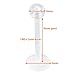 Oasis Plus 10pcs 16G 8mm Post Clear Flexible Bioplast Retainer No-C-Um Lip Stud Monroe Labret Ring