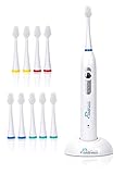 Wellness Oral Care Ultra High Powered Rechargeable Sonic Electric Toothbrush with 10 Heads (WE3900)