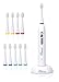 Wellness Oral Care Ultra High Powered Rechargeable Sonic Electric Toothbrush with 10 Heads (WE3900)