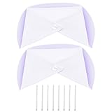 Kasteco 2 Pack White Nurse Hat Headband Nurse Cap Costume and 8 Pins