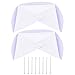 Kasteco 2 Pack White Nurse Hat Headband Nurse Cap Costume and 8 Pins