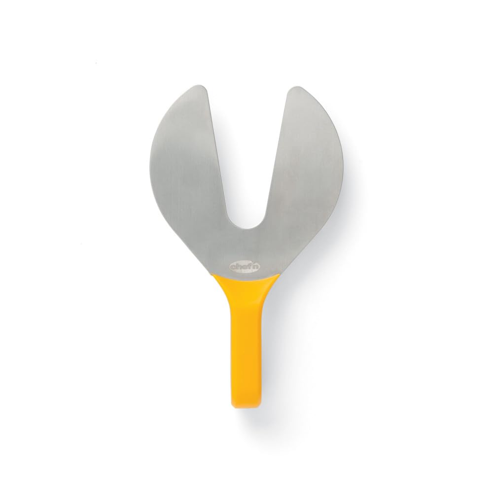 Chef'n Peachster Peach Pitter, Stainless Steel, Peach, 10 x 16 x 2.5 cm, Orange