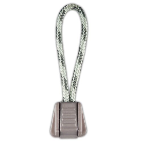 Paracord Planet Zipper Pulls Available in Various Color Combinations – Choose from 5, 10 and 20 Pack Sizes (Grayscale/Gray, 10 Pack)