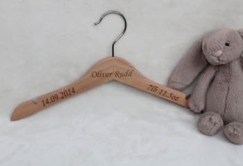 personalised baby coat hangers