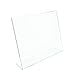 deflecto Classic Image Slanted Sign Holder, Landscaped, 11 x 8.5 Insert, Clear