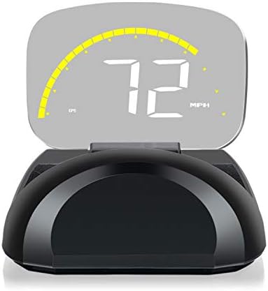 XYCING Car HUD OBD2 GPS Speedometer Dual Mode for All Vehicles, Heads Up Display Driving Data MPH Speed RPM Voltage Water Temperature Alarm Function