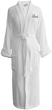 Caravalli Egyptian Cotton Bath Robe, Terry Spa Robes Custom Embroidered Monogram