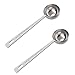 Leyaron Tablespoon Measuring Spoon Set of 2, Coffee Scoop for Ground Coffee, Stainless Steel Coffee Spoons 15ml Long Handle for Coffee Tea Flour Sugar Kitchen