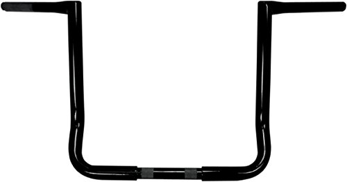 LA CHOPPERS LA-7361-14B 11/4-Inch Twin Peaks Touring Handle Bar, Black, 12 Inches