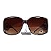 DG Eyewear Women's Designer Sunglasses - Full UV400 Protection - Women Fashion Brown Oversized Sunglasses - Model : DG Vienna With FREE Pouch