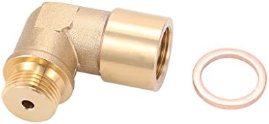 Xumeili Oxygen Sensor Extender O2 90 Degree Angled Bung Extension Spacer Tube M18 x 1.5
