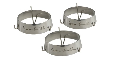 Steven Raichlen Best Of Barbecue Stainless Steel Grilling Ring With Spike Set Of 3 (3-inch Round)