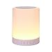Night Light Bluetooth Speakers,LED Touch Bedside Lamp - with Bluetooth Speaker,Dimmable Color Night Light,night light speaker,Outdoor Table Lamp with Smart Touch Control (White)