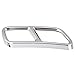Akozon Exhaust Muffler Cover Pair Rear Exhaust Pipe Cover Decorative Trims Fit for Mercedes Benz S Class W222 2010-2017 R Class W251 2010-2017 GL Class X166 2013-2015
