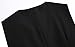 Vocni Women's Fully Lined 4 Button V-Neck Economy Dressy Suit Vest Waistcoat ,Black,US S+ ,(Asian 2XL)