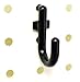JSP Manufacturing Plastic Black J Style Pegboard Hooks Garage Tool Storage fits 1/4
