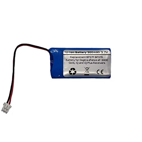 Starnovo300mAh 3.7V Li-Polymer BP37Y Replacement Battery for Dogtr a YS300 Bark Control Dog Collar and YS300 Anti bark Collar and E-Fence 3500 Receiver