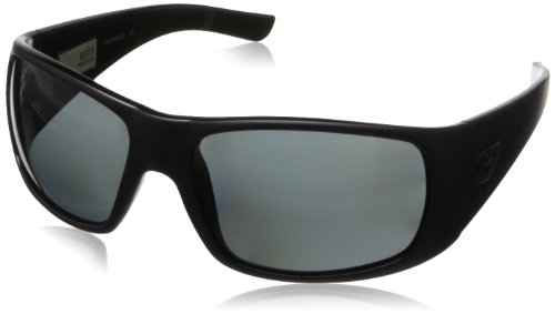 Hoven Ritz 16-9902 Polarized Wrap Sunglasses,Black on Black,69 mm
