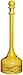 Eagle 1202 Galvanized Steel Poly Tube Cigarette Butt Receptacle, 2-1/2 gallon Capacity, 35