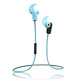 RevJams Active® Sport Wireless Bluetooth Earbuds with Noise Isolation and in line microphone - Blue