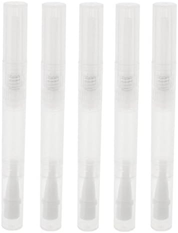 Masahir 5pcs Empty Transparent Twist Pen Cosmetic Container Lip Gloss Eyelash Growth