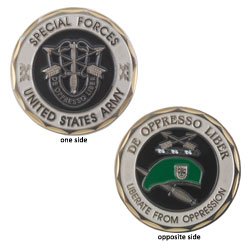 U.S. ARMY SPECIAL FORCES Challenge Coin-Eagle Crest 2283 by 