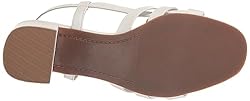 Trotters Women's Luna Heeled Sandal, White, 11 Wide