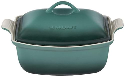 Le Creuset Heritage Stoneware Deep Baker with Lid, 4.5 qt., Artichaut