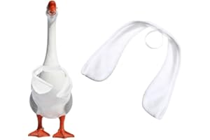 Porch Goose Wings, Poseable White Arms - 23”- 28" Porch Lawn Outfit Accessories for Outdoor Patio Yard Statue Decoration Deco